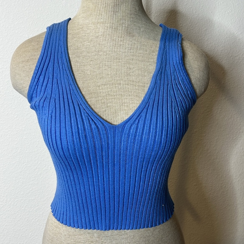 Madewell Ribbed Knit Crop Tank Top